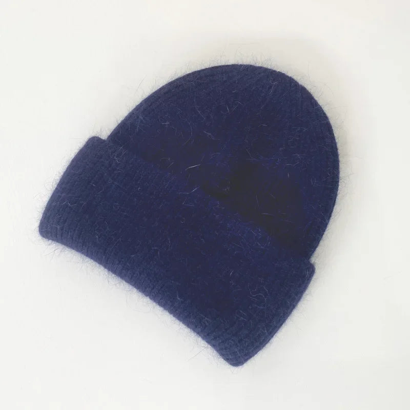 Bonnet tricoté chaud pour femme
