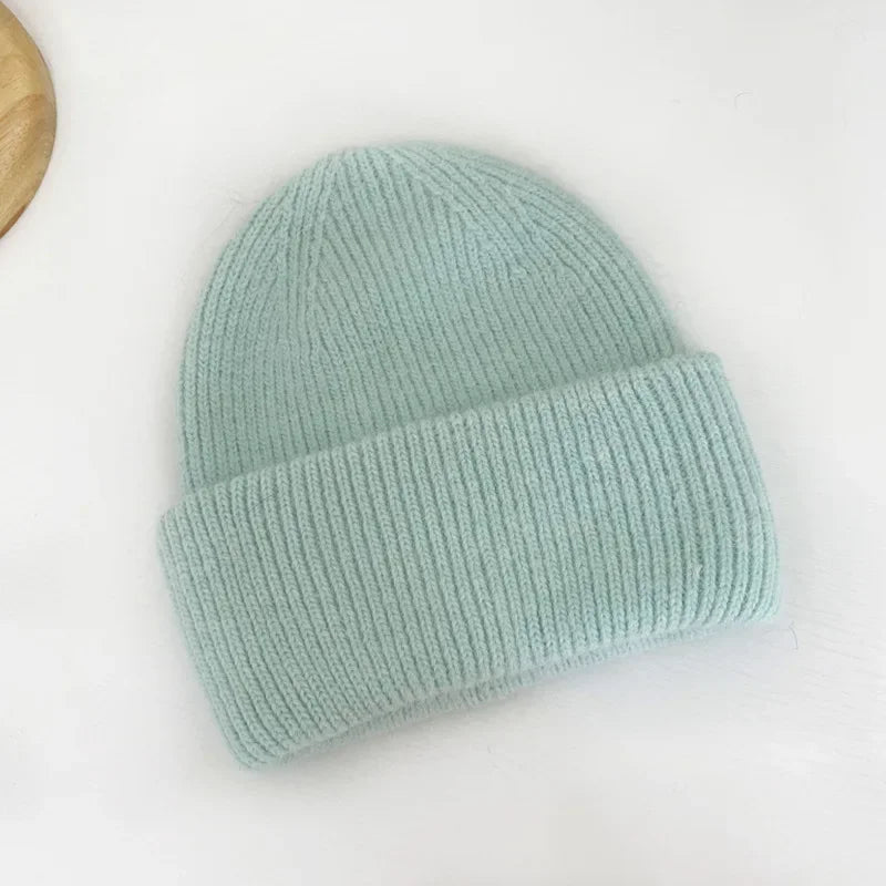 Bonnet tricoté chaud pour femme