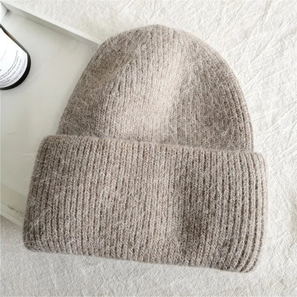 Bonnet tricoté chaud pour femme
